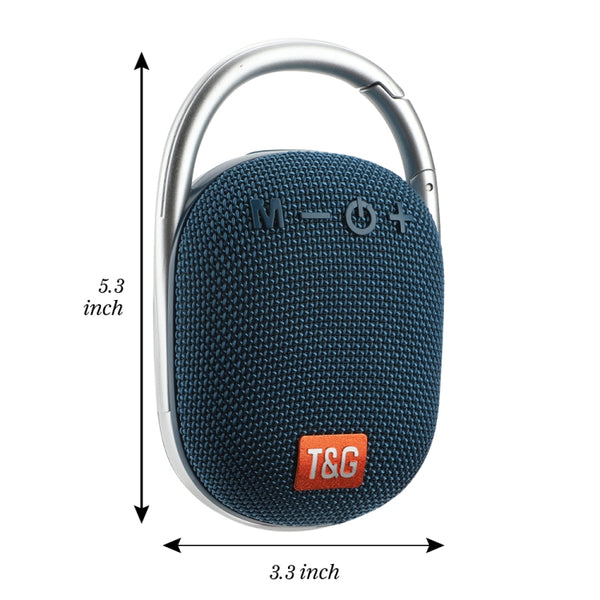 T&G TG321 TWS Portable Wireless Outdoor Mini Speaker with LED Light(Black)
