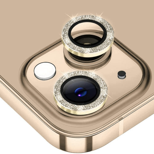 For iPhone 14 14 Plus ENKAY Glitter Rear Lens Aluminium Allo