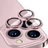For iPhone 13 Pro 13 Pro Max ENKAY Glitter Rear Lens Aluminium Alloy Tempered Glass Film (Pink)