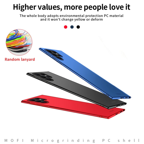 For Samsung Galaxy S23 Ultra 5G MOFI Micro Frosted PC Ultra-thin Hard Case(Red)