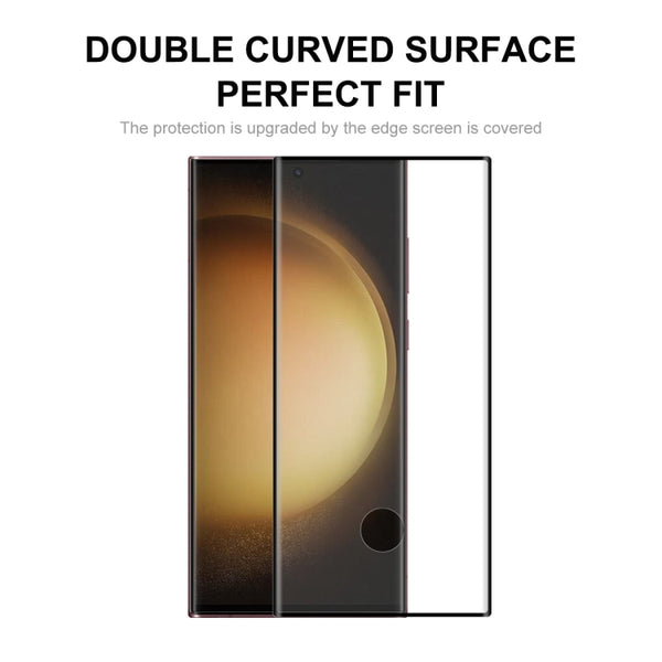 For Samsung Galaxy S23 Ultra 5G ENKAY 3D Full Glue Hot Bending Explosion-proof Full Tempered Glas...