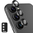 For Samsung Galaxy S23 5G S23 5G ENKAY Hat-Prince 9H Rear Camera Lens Aluminium Alloy Temp...(Black)