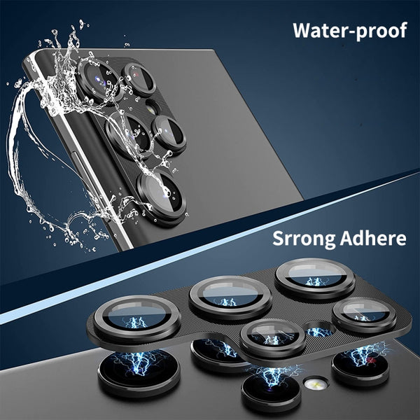For Samsung Galaxy S22 Ultra ENKAY 9H Rear Camera Lens Aluminium Alloy Tempered Glass F...(Burgundy)