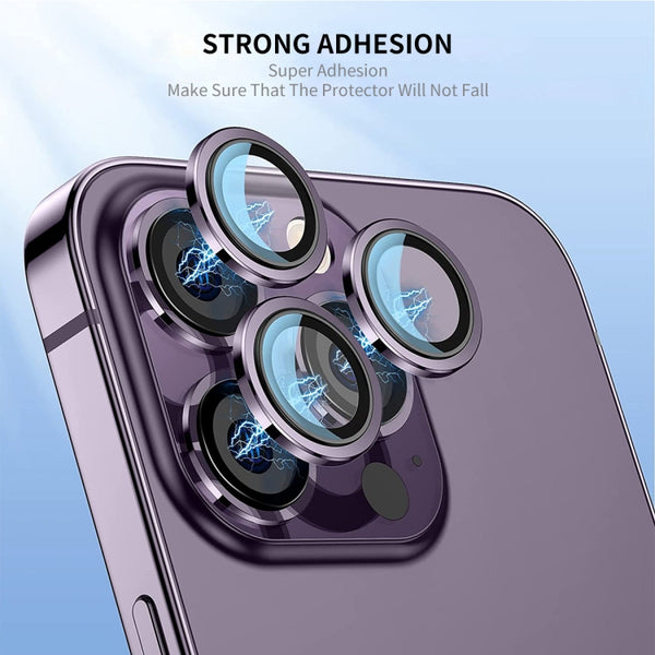 For iPhone 14 Pro 14 Pro Max ENKAY AR Anti-reflection Camera Lens Glass Full Film(Sierra Blue)