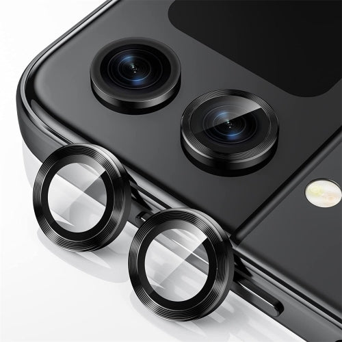 For Samsung Galaxy Z Flip4 W23 Flip ENKAY Hat-Prince 9H Rear Camera Lens Aluminium Alloy T...(Black)