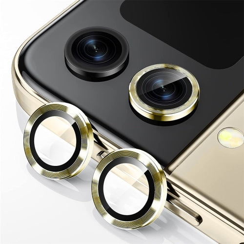 For Samsung Galaxy Z Flip4 W23 Flip ENKAY Hat-Prince 9H Rear Camera Lens Aluminium Alloy ...(Golden)