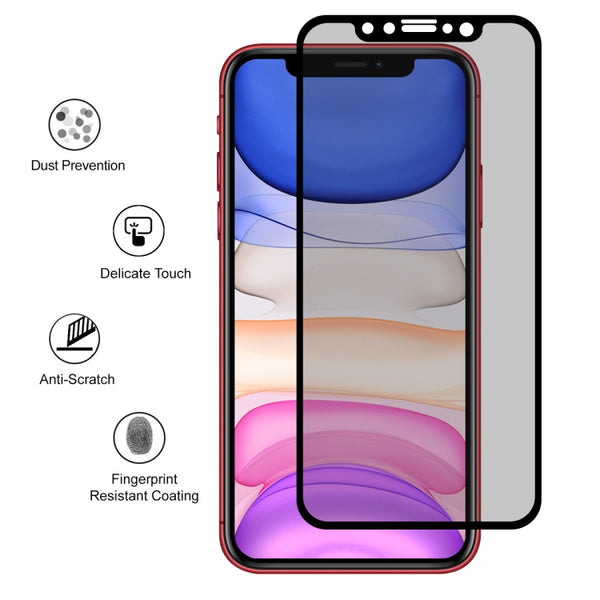 For iPhone 11 XR XR ENKAY Hat-Prince 0.26mm 9H 2.5D Privacy Anti-glare Full Screen Tempered Glass...