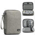 Baona BN-D004 Double-layer Data Cable Storage Bag Digital Accessories Finishing Bag(Grey)