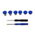 6 PCS Button Accessories For PS4 Switch Xbox One(Blue)