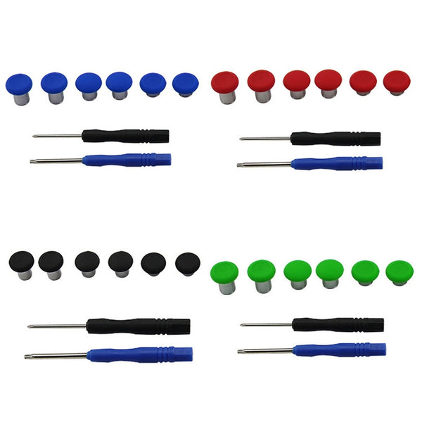 6 PCS Button Accessories For PS4 Switch Xbox One(Red)