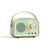 DW21 Vintage Radio BT Speaker Support TF Card U Disk to Play(Light Green)