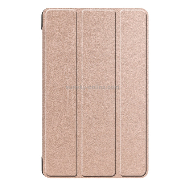 Custer Texture Horizontal Flip Leather Case for Galaxy Tab A 8.0 (2019) P205 P200, wit...(Rose Gold)