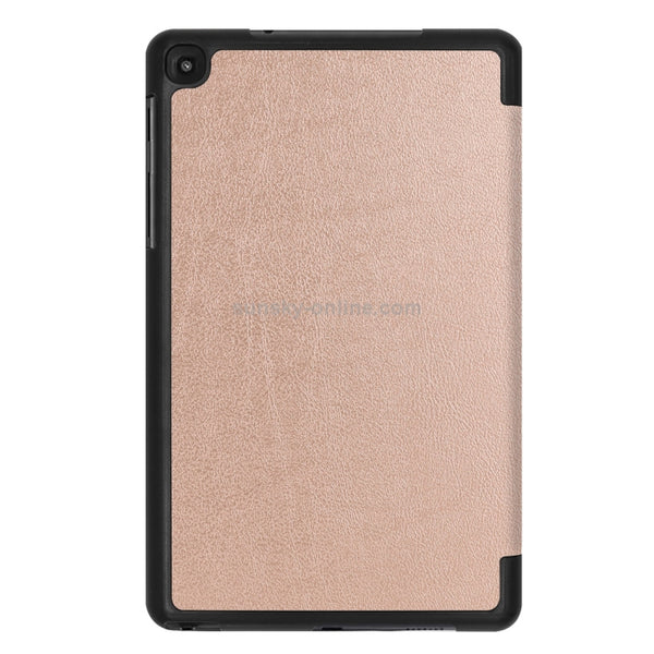 Custer Texture Horizontal Flip Leather Case for Galaxy Tab A 8.0 (2019) P205 P200, wit...(Rose Gold)