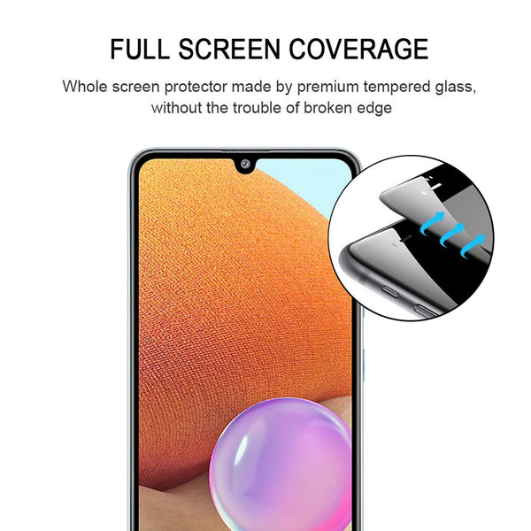 For Samsung Galaxy A32 4G Full Glue Full Screen Tempered Gla