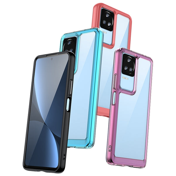 For Xiaomi Poco F4 Colorful Series Acrylic TPU Phone Case