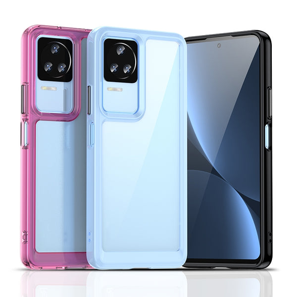 For Xiaomi Poco F4 Colorful Series Acrylic TPU Phone Case