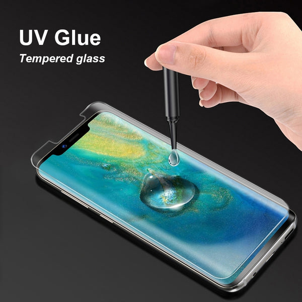 For Galaxy S20 UV Liquid Curved Full Glue Full Screen Temper