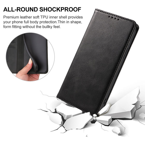 For Samsung Galaxy M21 2021 Magnetic Closure Leather Phone C