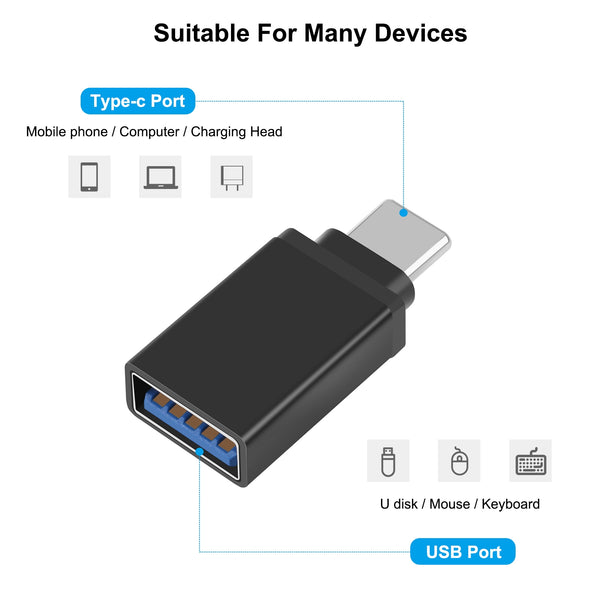 HAWEEL USB | C Type | C Male to USB 3.0 Female OTG Data Tran