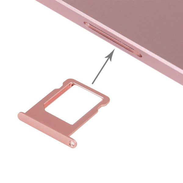 Side Buttons SIM Card Tray for iPhone SE(Rose Gold)