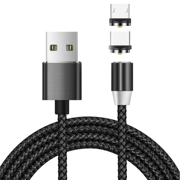 2 in 1 USB to Micro USB USB | C Type | C Magnetic Metal Conn