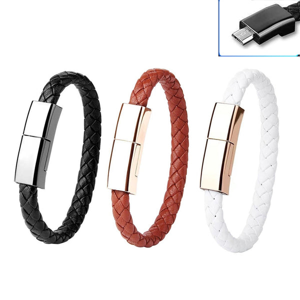 XJ | 71 20cm USB to Micro USB Bracelet Charging Data Cable