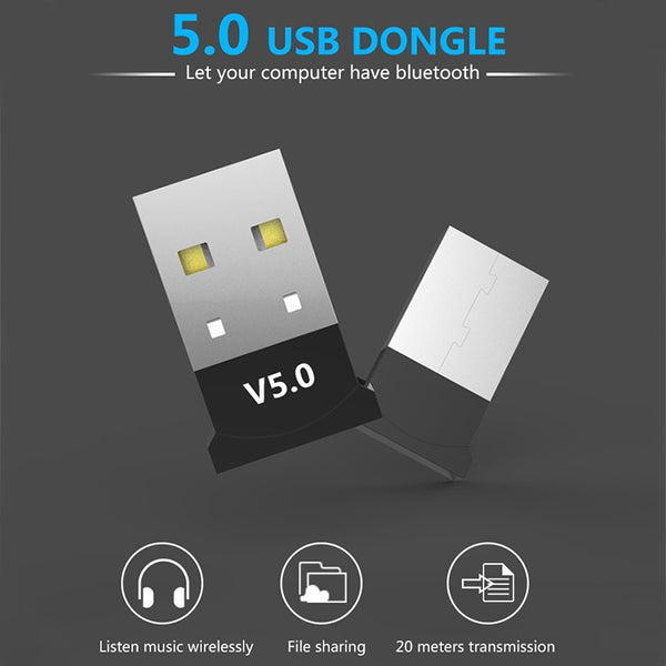 Computer Bluetooth Adapter 5.0 USB Desktop Dongle WiFi Audio