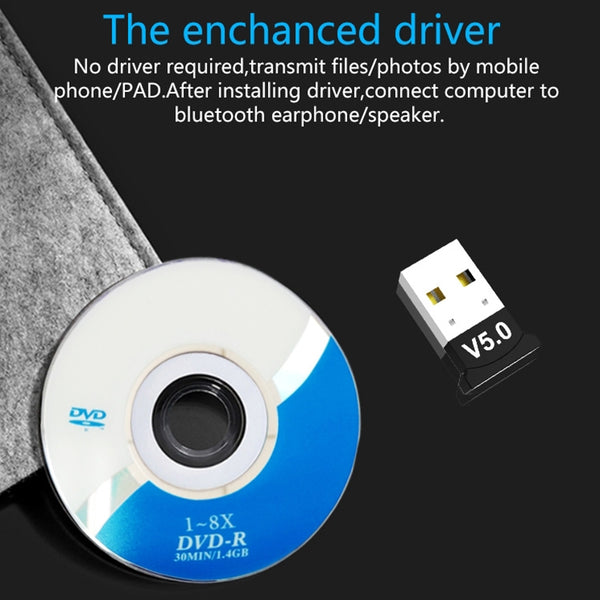 Computer Bluetooth Adapter 5.0 USB Desktop Dongle WiFi Audio