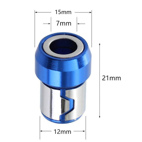 Full Metal Screwdriver Head Plus Magnet(Blue)