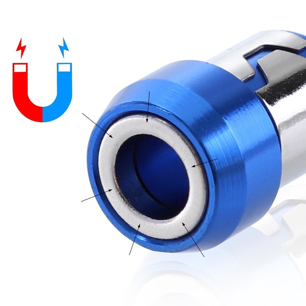 Full Metal Screwdriver Head Plus Magnet(Blue)