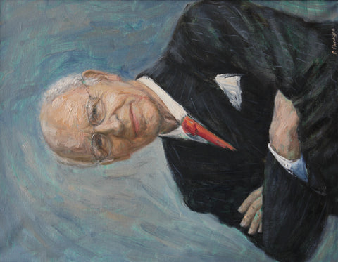 Oil painting portrait of Sir Peter Carr