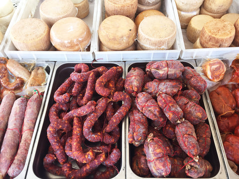 food shopping at marlket in pizzo calabria