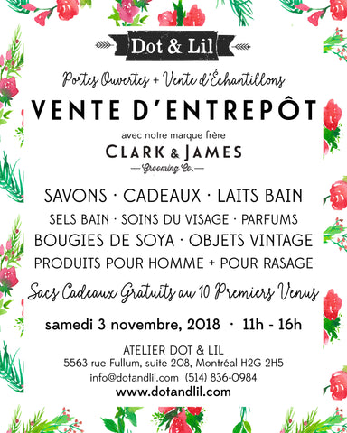 vente d'entrepot Dot & Lil