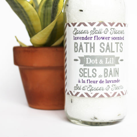 lavender flower epsom bath salts