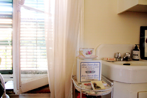 dreamy bright romantic window and sink