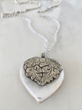 BERBER SILVER HEART SHIELD PENDANT