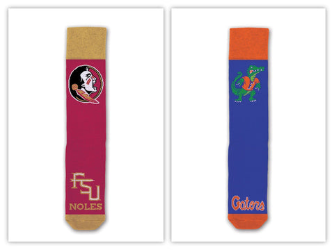 Florida State & Gator Socks
