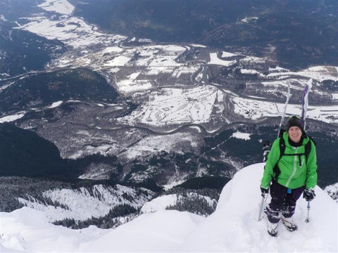 Vanessa on the top of Mt. Currie Pemberton, BC