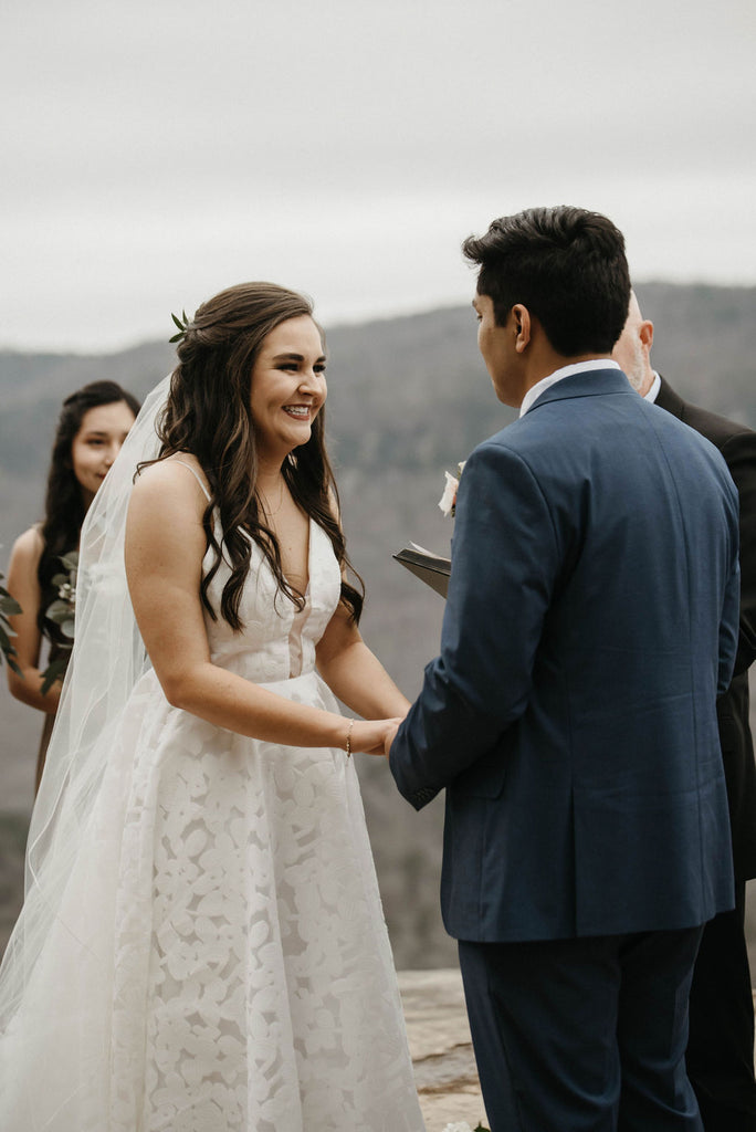 Tennessee elopement wedding dress 