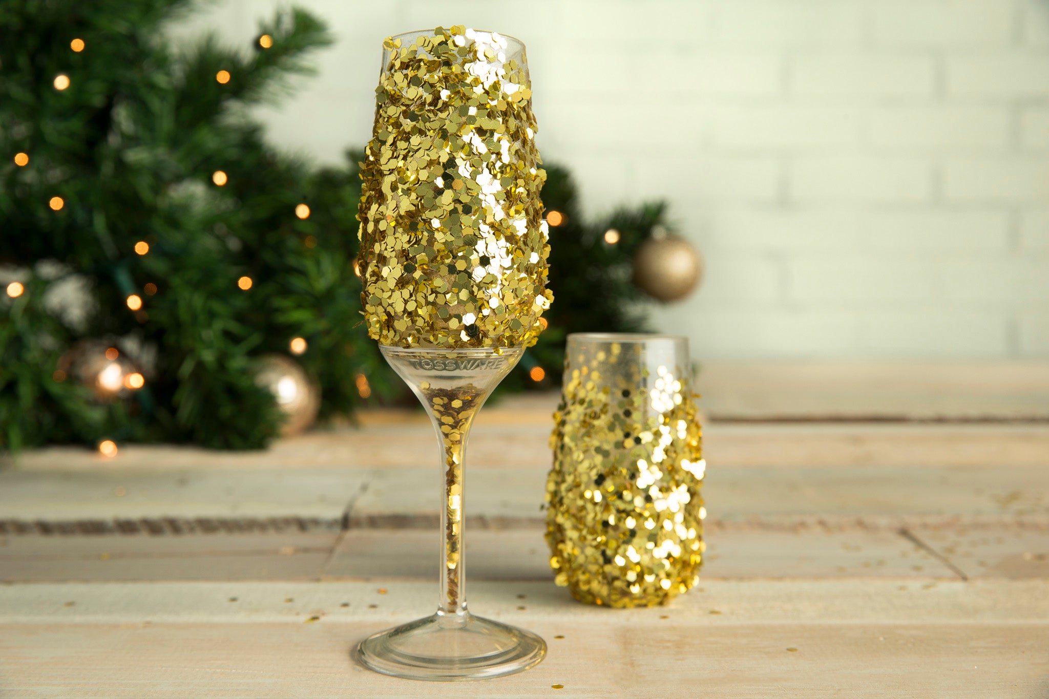 Holiday Glitter Cups