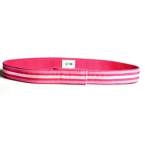 Myself Belts - Pink Striped Ribbon