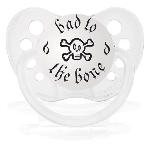 Black Bad to the Bone Pacifier 