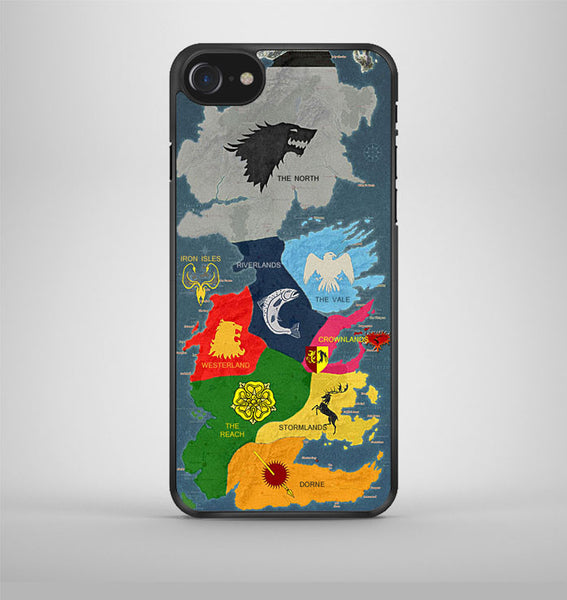 Map Game Of Thrones 1 iPhone 7 Case Avallen
