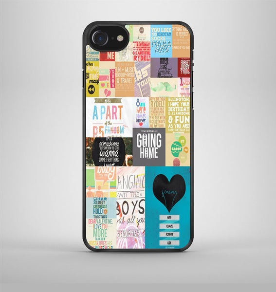 R5 Lyrics And Quotes Collage iPhone 7 Case Avallen