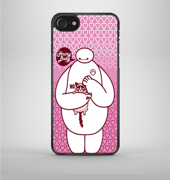 baymax and grumpy cat hairy baby iPhone 7 Case Avallen