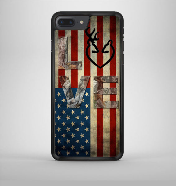 Deer Camo With Love Flag iPhone 7 Plus Case Avallen