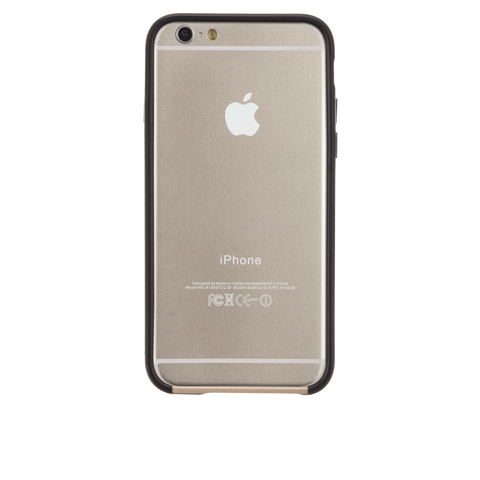 iPhone 6 Gold  Black Tough Frame Case - image angle 1