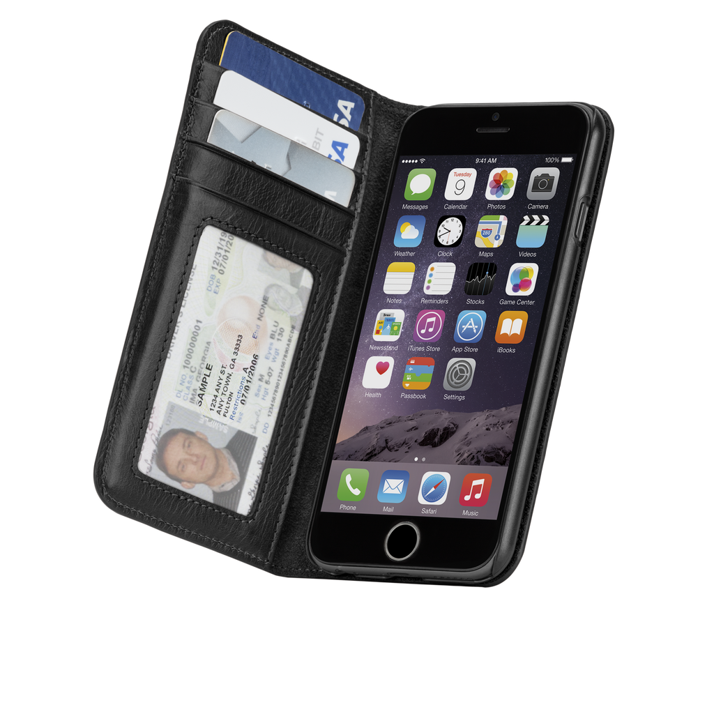 Black Wallet Folio Case for iPhone 6/6s | Case-Mate