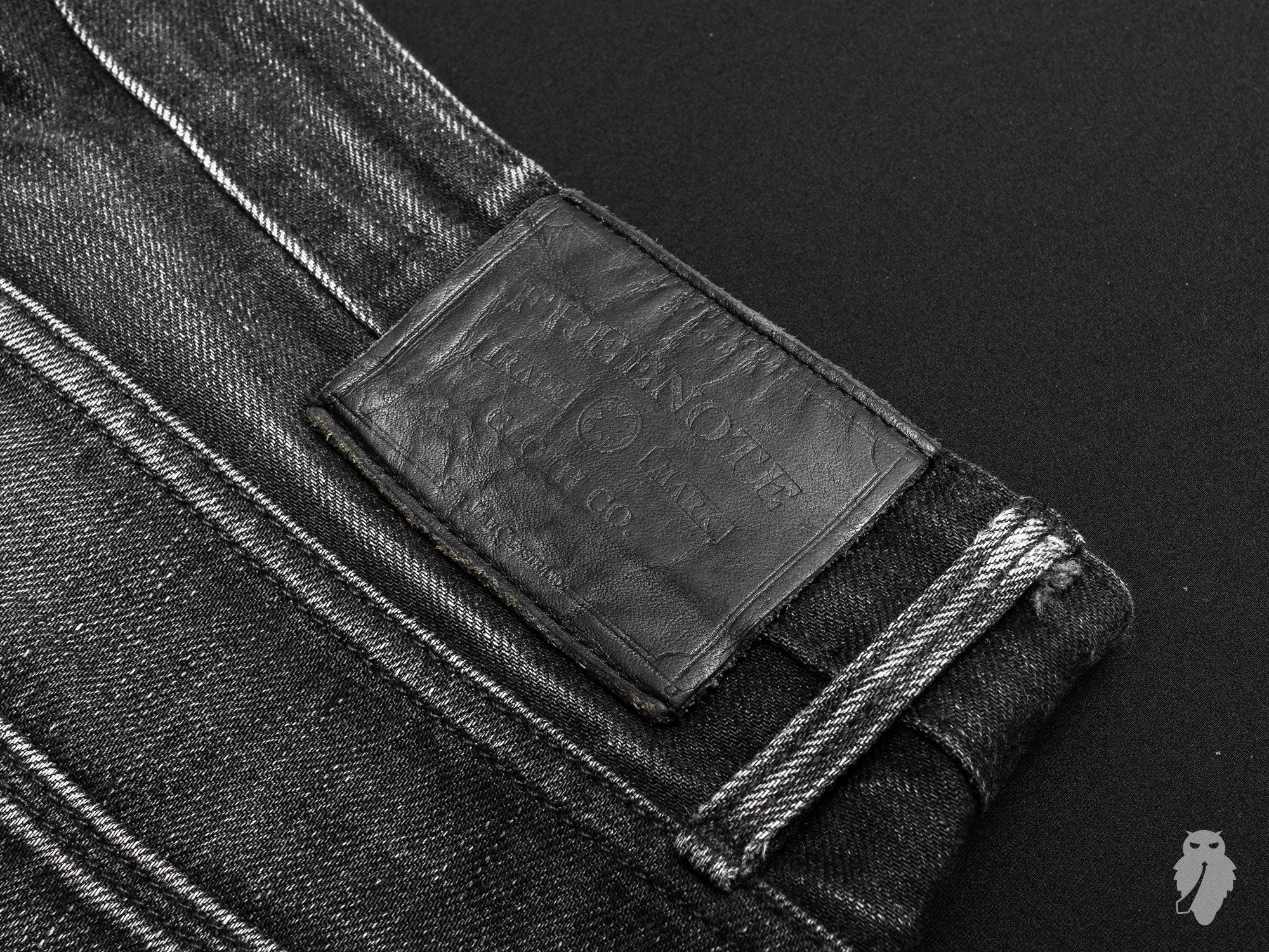 freenote cloth denim leather patch