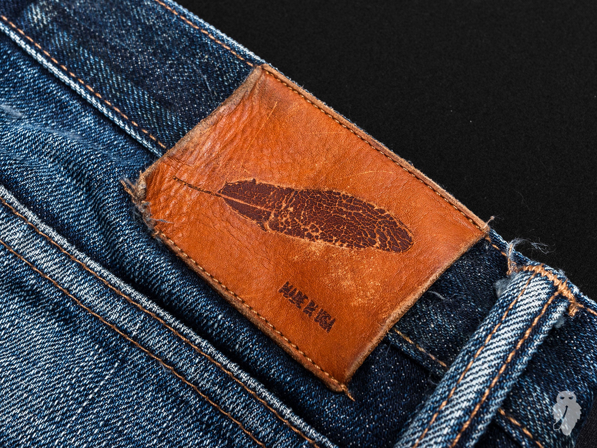 patina on rogue territory stanton leather patch